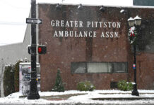 
			
				                                The Greater Pittston Ambulance Association headquarters at the corner of Market and Main streets, Pittston.
                                 Tony Callaio | For Sunday Dispatch

			
		